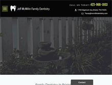 Tablet Screenshot of mcmillindentistry.com